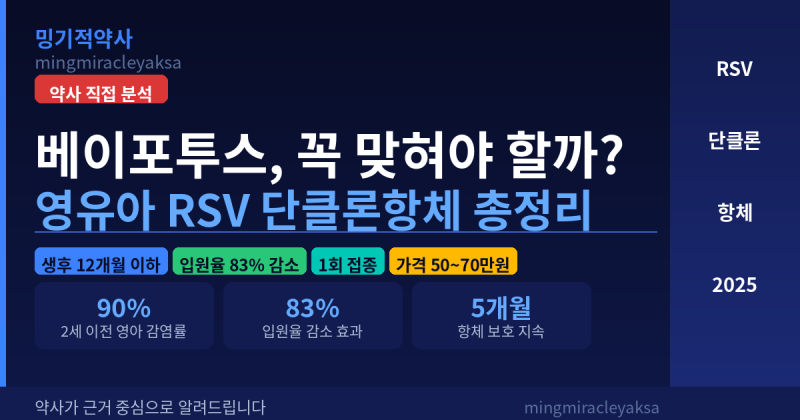 신생아 RSV, 걱정되신다면? 약사 엄마가 베이포투스에 대해 솔직하게 말씀드립니다(국가지원....