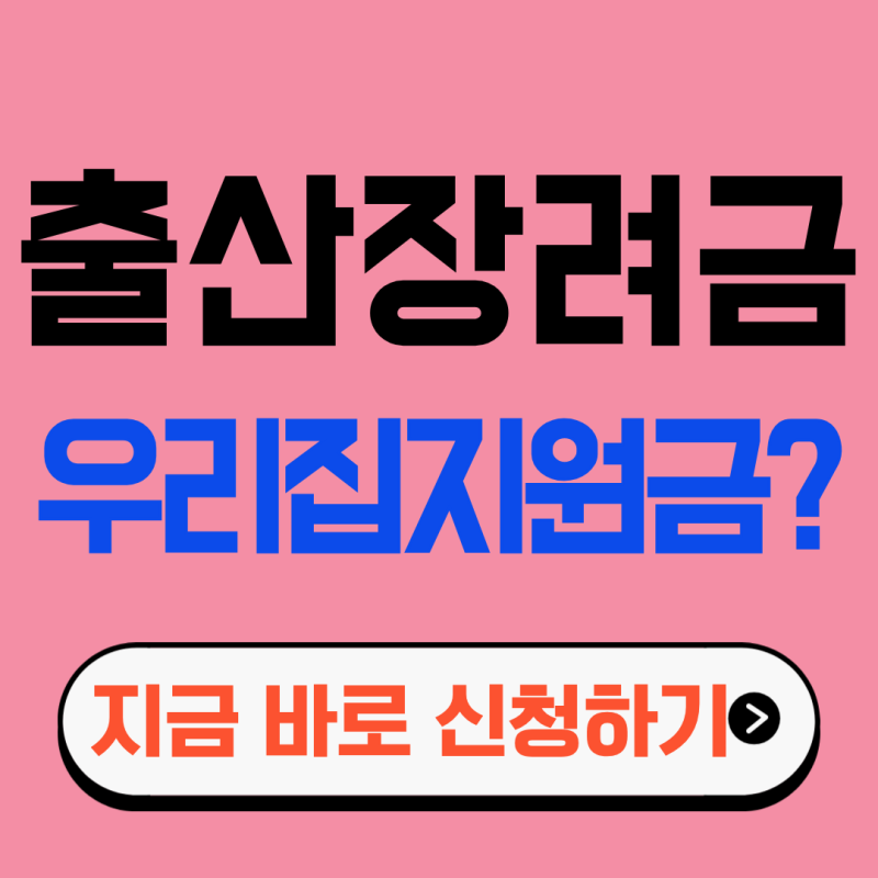 출산장려금 2026 우리 집 지원금 확인부터 신청까지