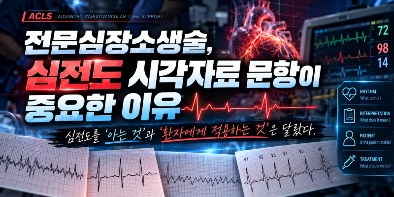 ️ 전문심장소생술, 심전도 시각자료 문항이 중요한 이유
