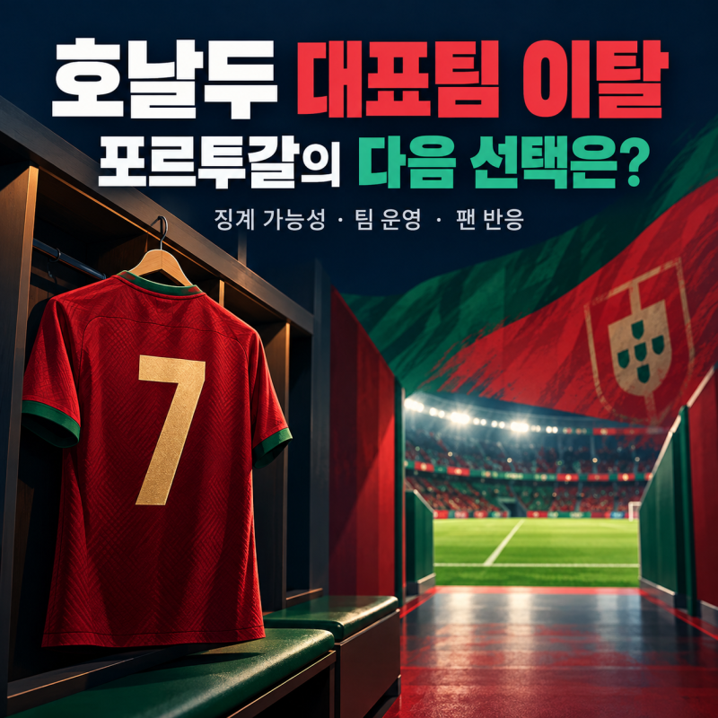 호날두 포르투갈 대표팀 이탈, 최대 6개월 징계 가능성? 앞으로 주목할 변화