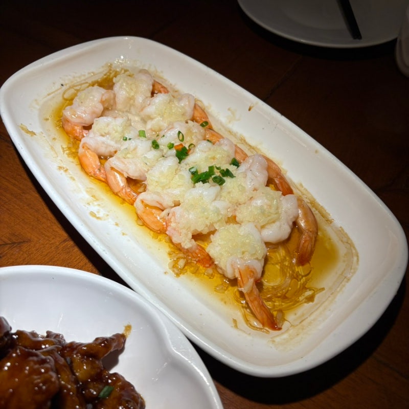 칭다오 완샹청 믹스몰 맛집 와이포지아 外婆家 마늘새우당면 볶음밥 마파두부 탕수육