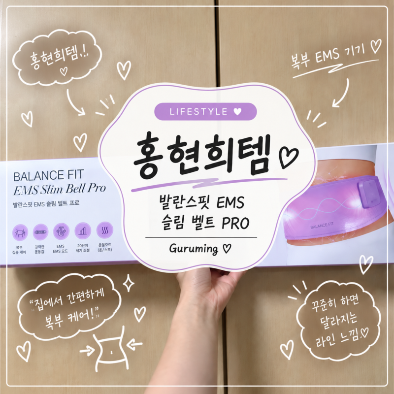 [내돈내산] 홍현희ems 발란스핏 EMS 슬림 벨트 PRO 구매후기