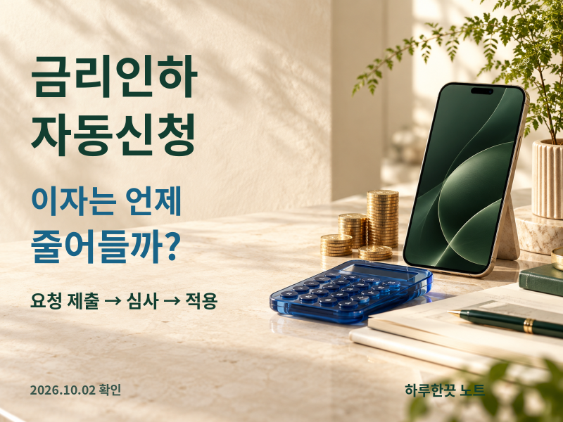 금리인하요구권 자동신청, 대출 이자는 언제 얼마나 줄어들까?