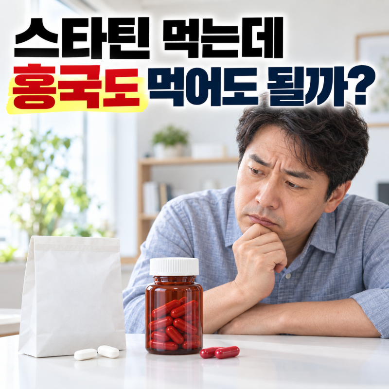 홍국 영양제 고지혈증약 같이 먹으면 안 되나요? 스타틴 복용 시 필수 주의사항