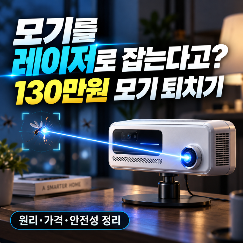 모기를 레이저로 잡는다고? 130만원대 모기 퇴치기, 원리·가격·안전성 총정리