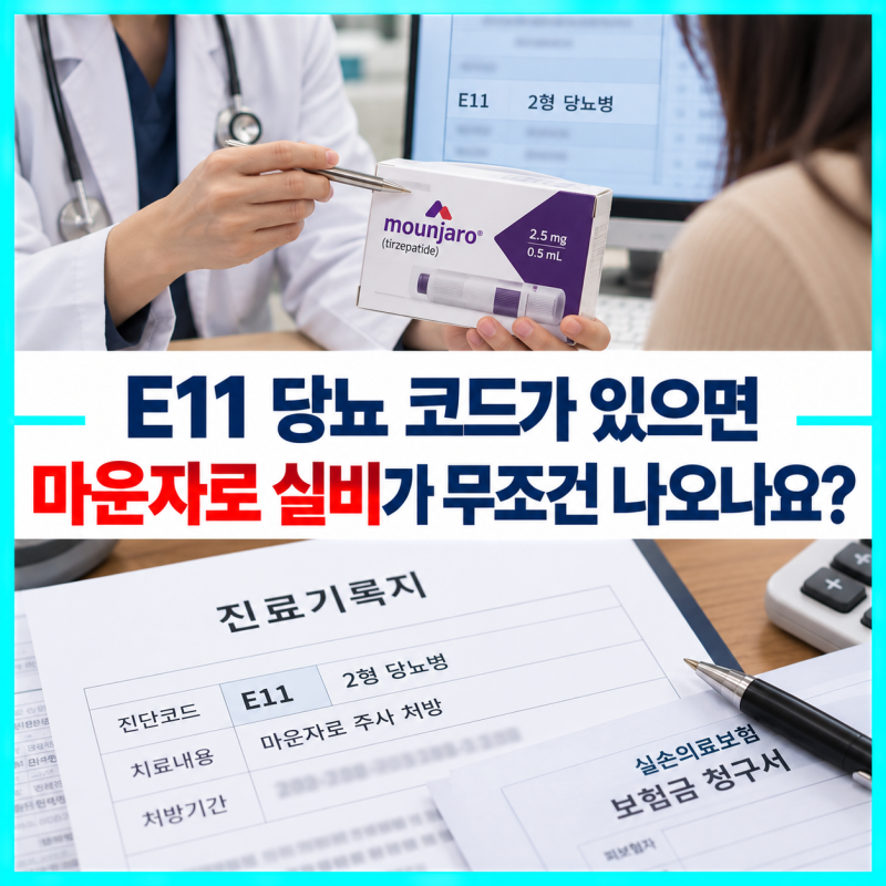 마운자로 실비청구, 2형당뇨 처방과 비만치료는 왜 판단이 달라질까?