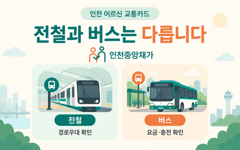 인천 경로우대카드, 버스 요금