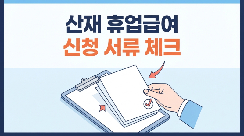 산재 휴업급여 신청 서류, 임금대장부터 챙기면 돼요