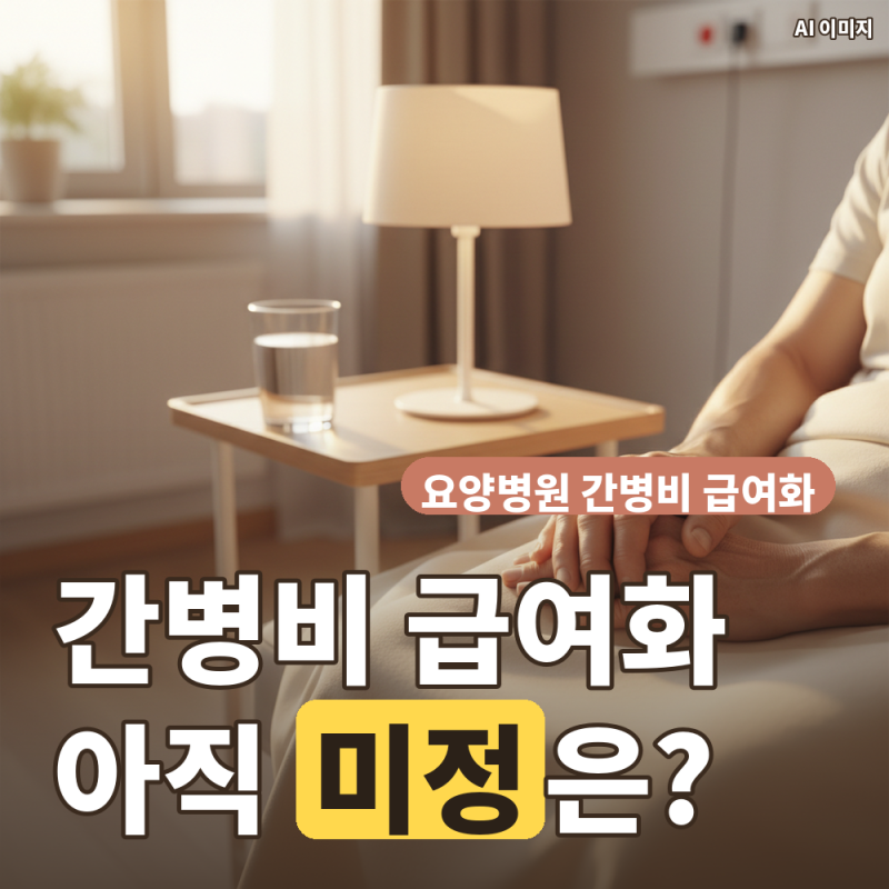 요양병원 간병비 급여화, 내년 상반기 예정인데 아직 정해지지 않은 것