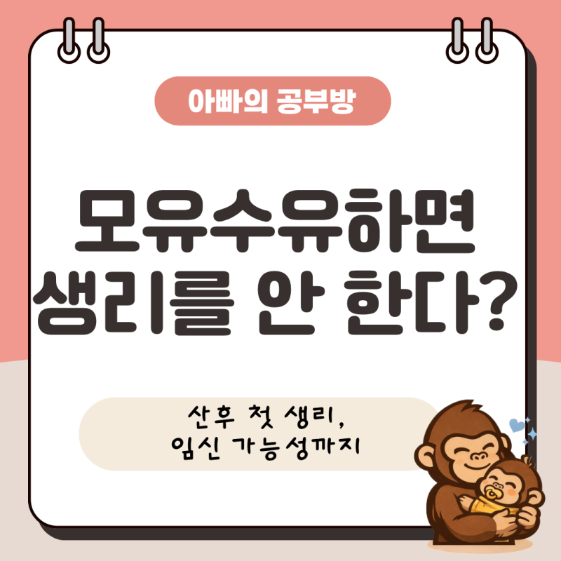 모유수유하면 생리를 안 한다? 산후 첫 생리 시기와 임신 가능성까지!