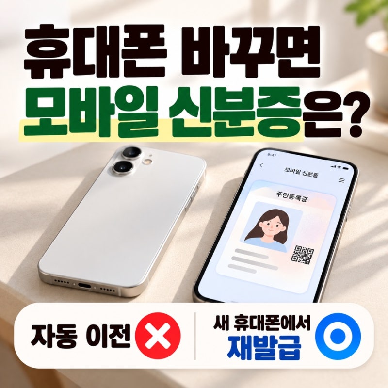 모바일 신분증 휴대폰 바꾸면 어떻게 될까?｜재발급·기기변경 방법