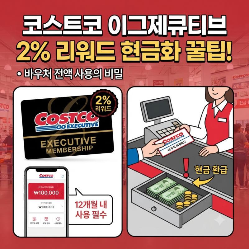 코스트코 이그제큐티브 리워드 현금으로 돌려받기
