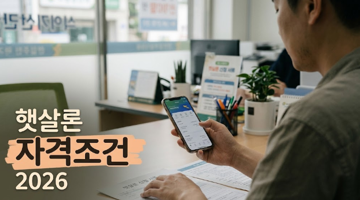 햇살론 자격조건, 2026년 대상별로 딱 갈라서 정리했어요