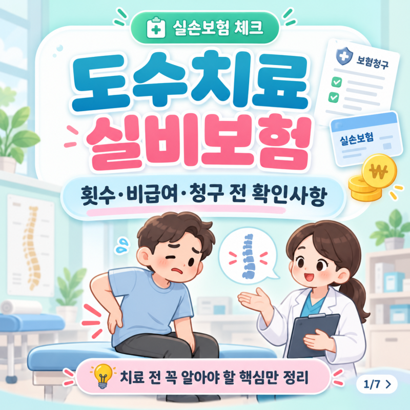 도수치료 실비보험｜횟수·비급여·청구 전 확인사항