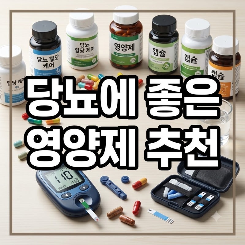 '당뇨에 좋은 영양제' 추천/식후 혈당 잡는 약사 추천 필수 조합