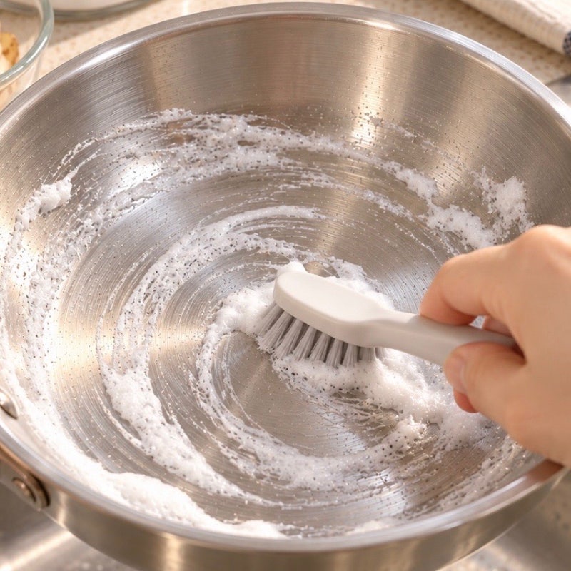 스텐 연마제 제거 방법 식용유 식초 사용 NO! 진짜 쉬운 세척 꿀팁 정리