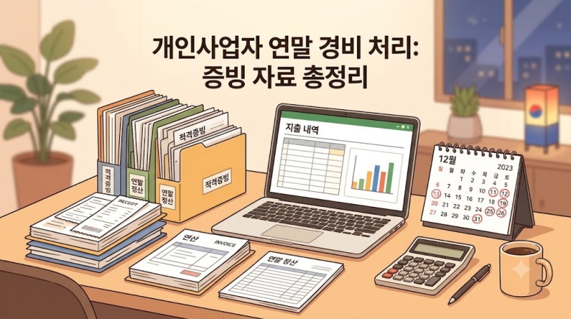 개인사업자 경비처리, 연말 전에 꼭 챙겨야 할 증빙자료 총정리