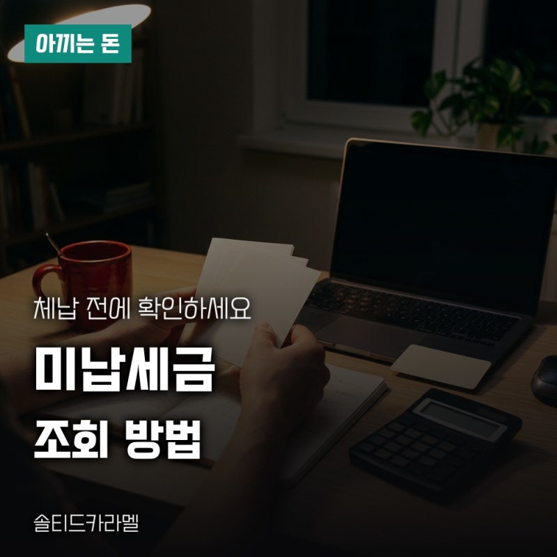 미납세금조회 방법, 홈택스에서 체납내역과 납부내역 확인하기