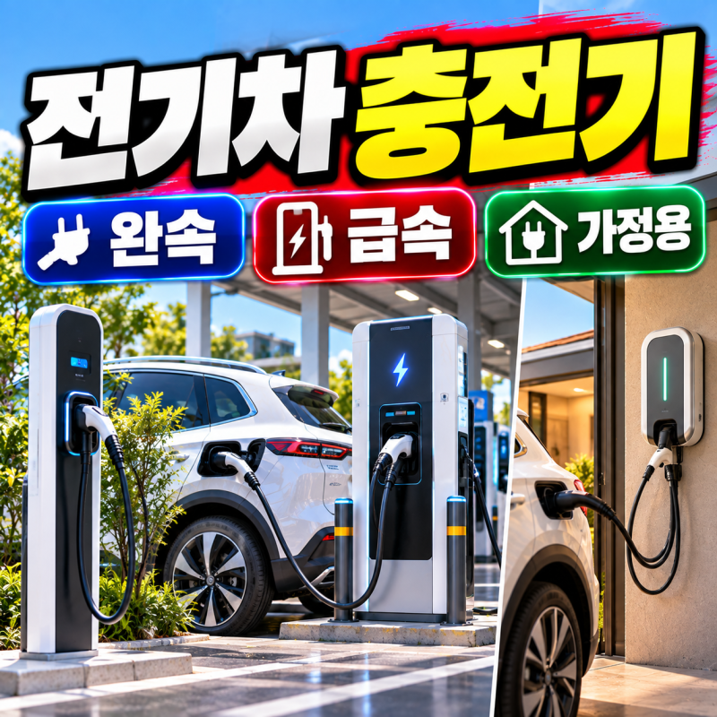 전기차 충전기, 완속·급속 차이부터 가정용 충전기까지 알아보기