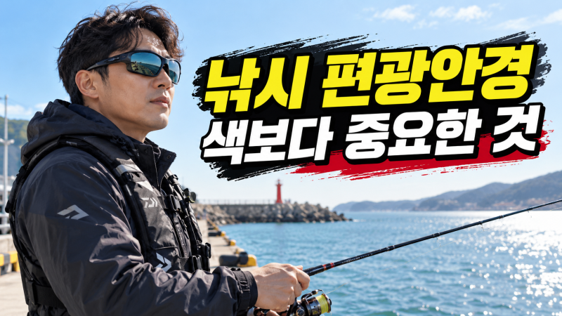낚시 편광 선글라스, 수면 반사가 눈부실 때 고르는 5가지 기준