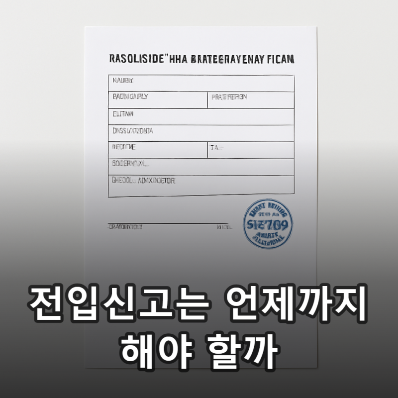 전입신고 언제까지 해야 할까? 기간과 필수 서류 정리