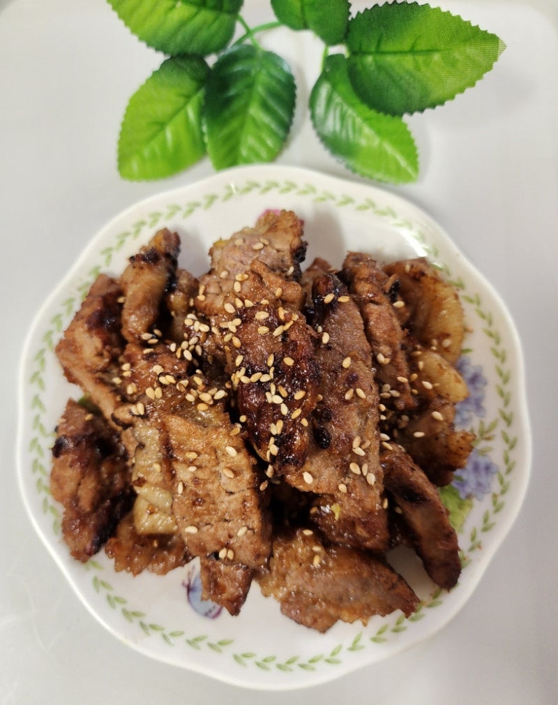 돼지목살로 만든 갈비양념구이, 집에서도 맛있는 돼지갈비처럼!