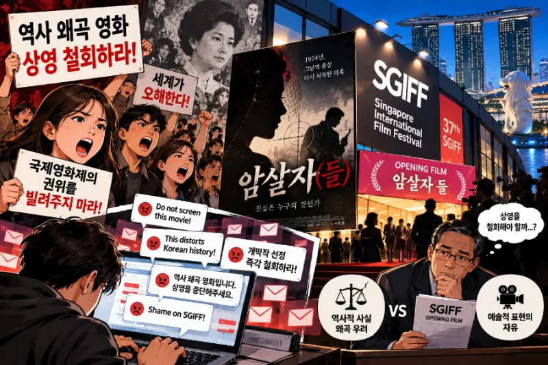 국내서 불붙은 ‘암살자(들)’ 논란… 싱가포르영화제까지 항의 확산