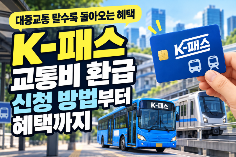 K-패스 신청부터 환급까지, 2026 연장 혜택과 달라진 모두의카드 총정리 (신청방법, 환급, 환급....