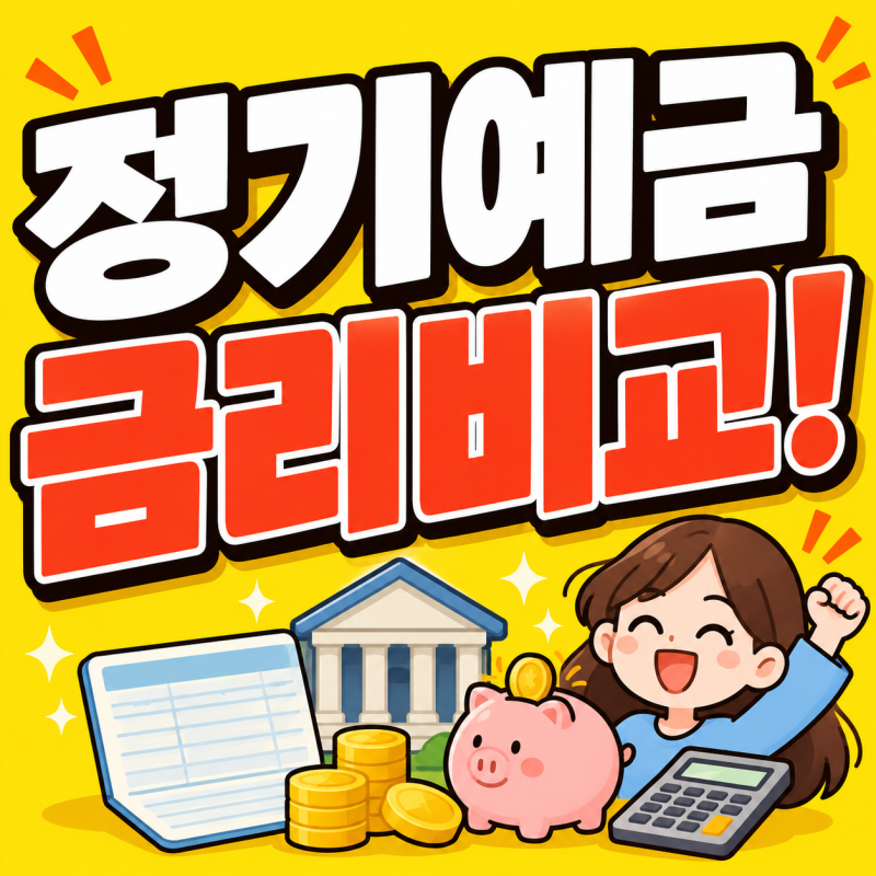정기예금 금리비교, 금리 높은곳 어디? 농협은행 새마을금고 저축은행 국민 신협 우리은행 ....