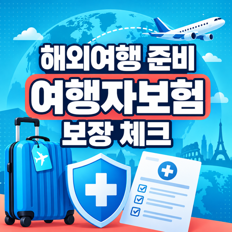 해외여행자보험 비교 전 확인할 것｜의료비·휴대품·항공기 지연 특약 체크
