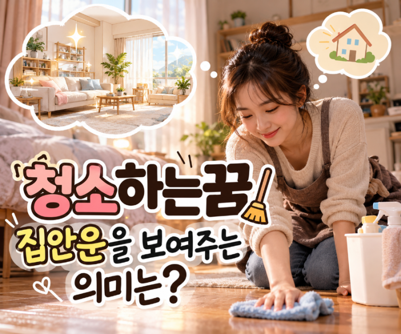청소하는꿈 집안운을 보여주는 의미는?