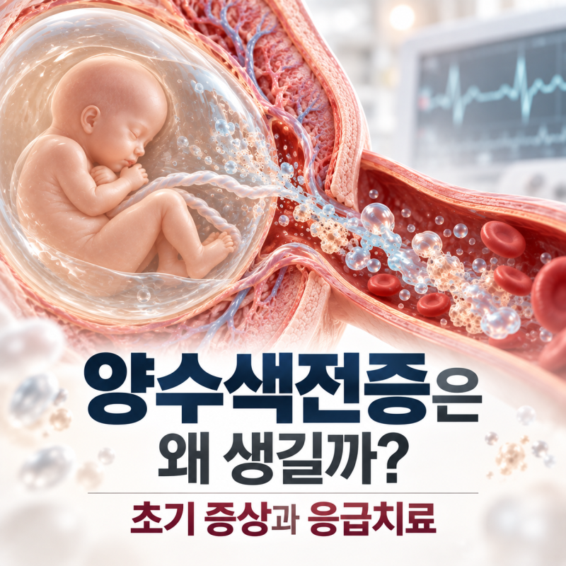 [양수색전증은 왜 생길까?] 초기 증상과 응급치료