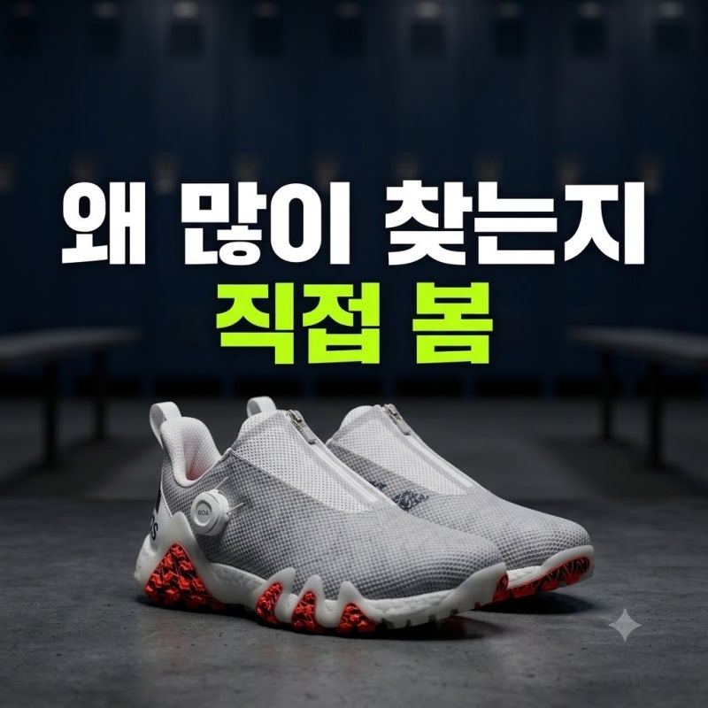 남성 골프화 편안한 스파이크리스 필드 스크린 신어보고 느낀점(최저가 구매+장단점 리뷰)
