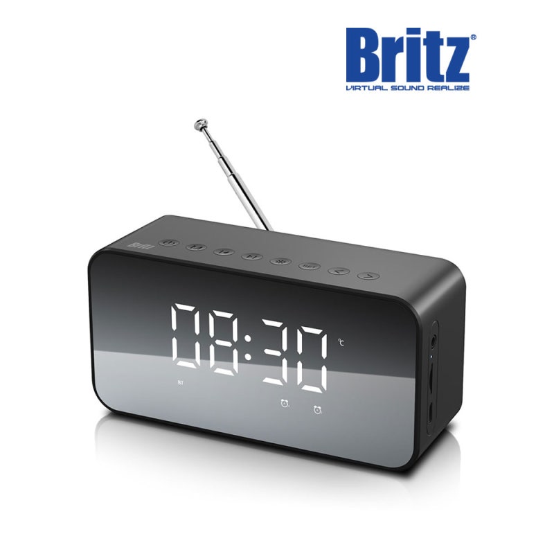 브리츠 BZ-MX2100 스피커 라디오 알람 탁상시계 하나로 분위기 끝판왕 등극!