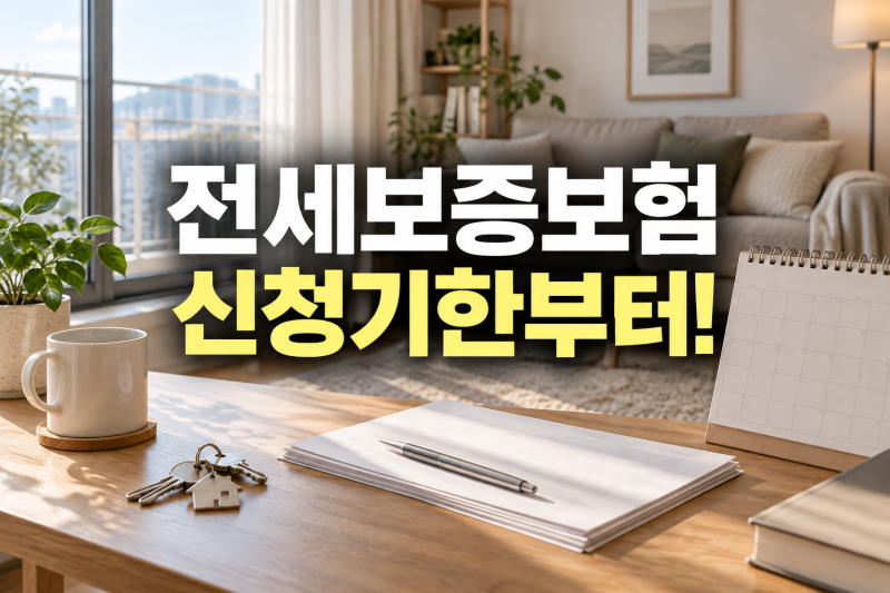 전세보증보험 가입조건, HUG 신청기한부터 확인해요
