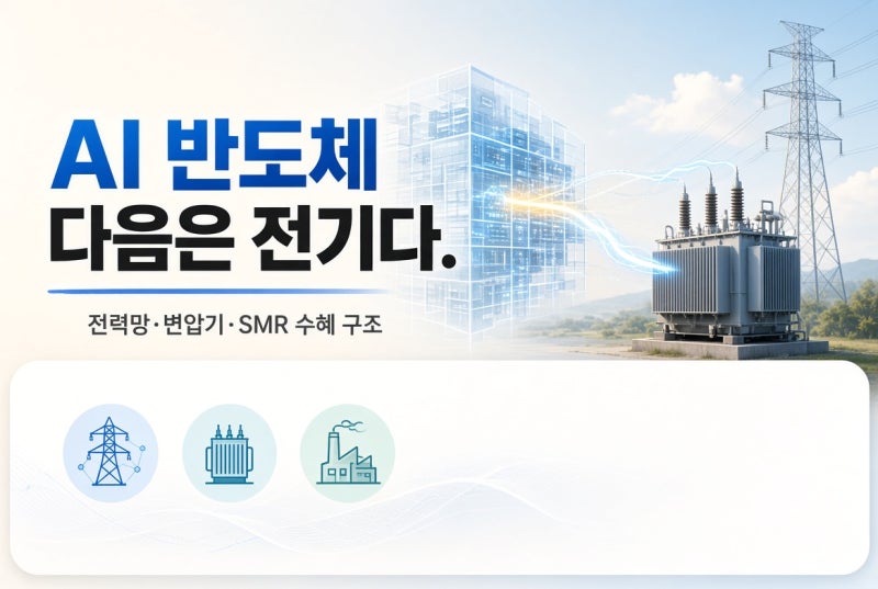 "AI가 전기를 집어삼킨다" 변압기·전선·SMR 전력 인프라 슈퍼사이클 수혜주 TOP 7