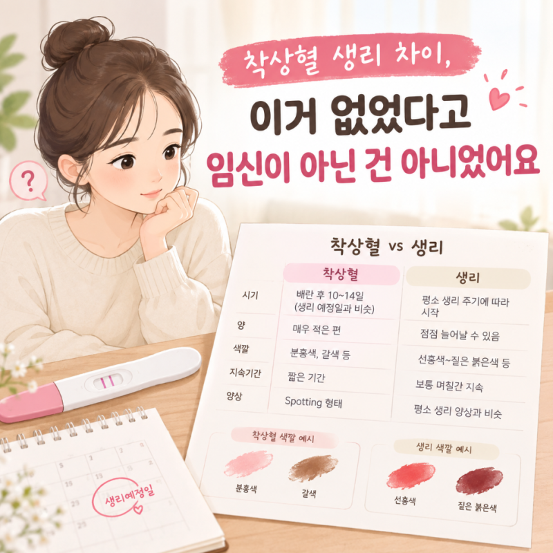 착상혈 안나오면 임신 아닐까? 착상혈 없었던 임신 후기와 양 색깔 정리