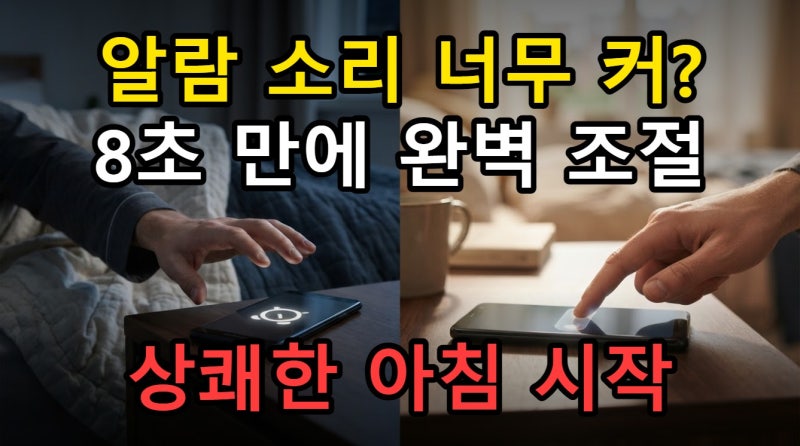 갤럭시 알람 소리 크기 조절, 원하는 볼륨으로 빠르게 설정하는 방법