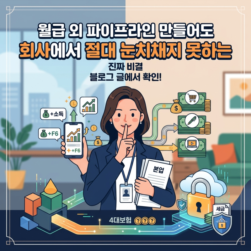 직장인 N잡러 필수 가이드 부업 회사 모르게 하는 법: 4대보험·연말정산 세금 및 절세 전략