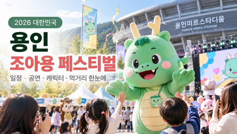 용인 조아용 페스티벌 오늘 개막, 공연·캐릭터·먹거리 뭐가 있을까?
