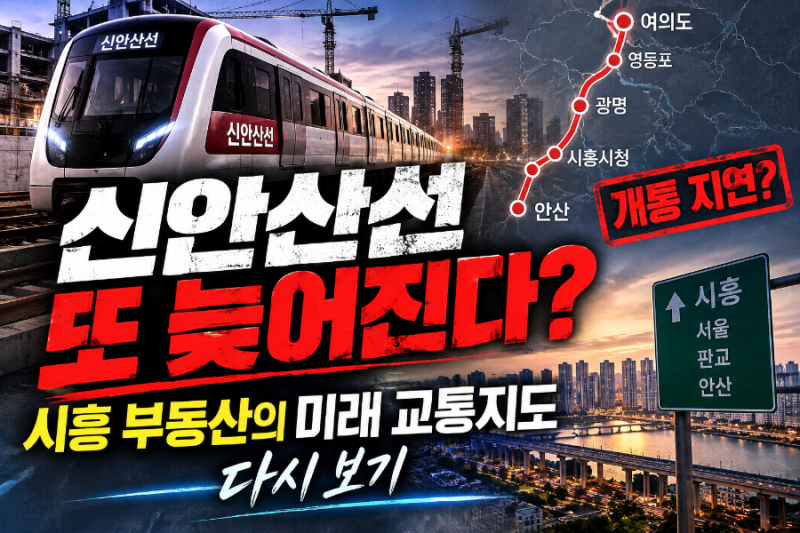 신안산선 또 늦어진다? 시흥 부동산의 미래 교통지도 다시 보기