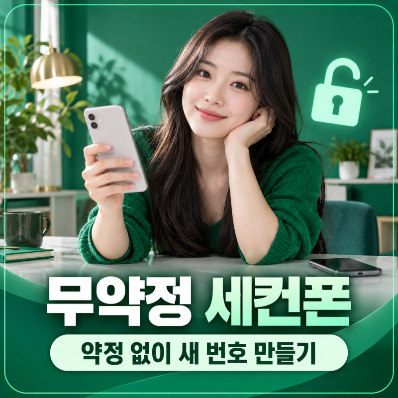 무약정 세컨폰, 선불 신규가입으로 만드는 방법