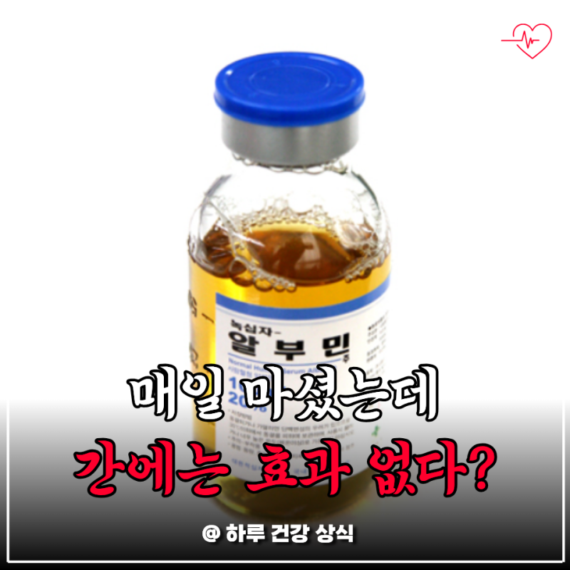 “간에 좋다길래 마셨는데…” 요즘 난리 난 ‘마시는 알부민’, 알고 보니