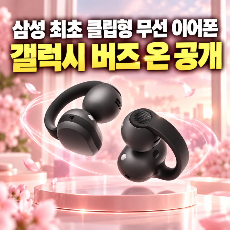 삼성 클립형 무선 이어폰 '갤럭시 버즈 온' 공개, 출시일·가격·스펙 총정리