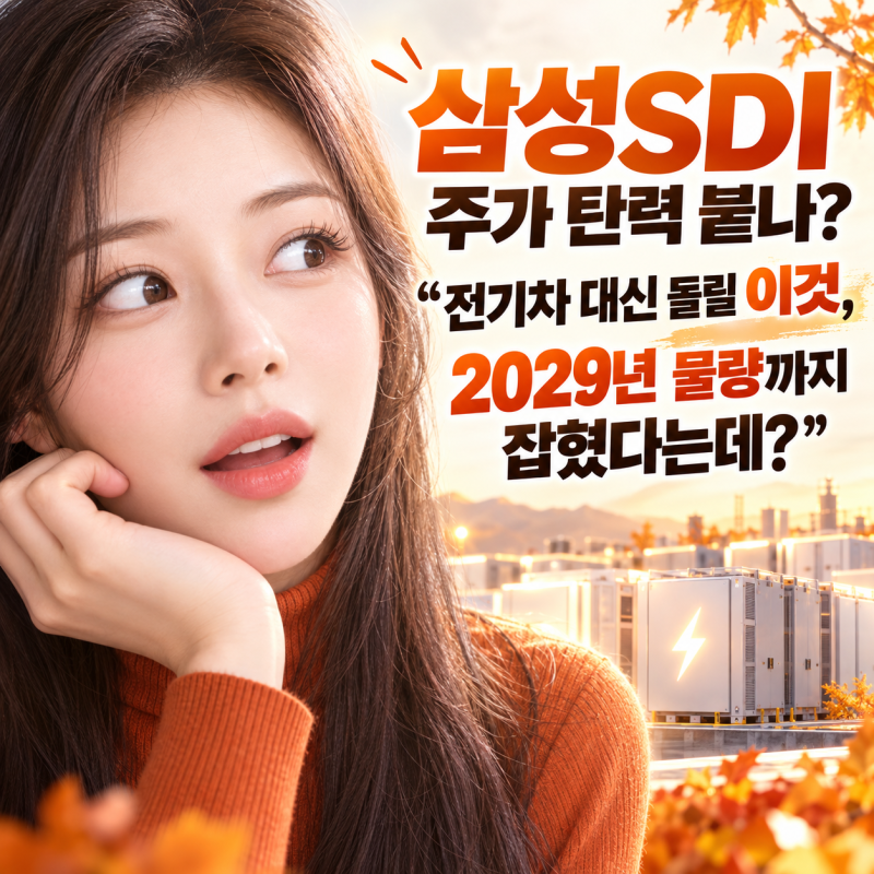 삼성SDI 주가 탄력 붙나? “전기차 대신 돌릴 이것, 2029년 물량까지 잡혔다는데?” 실적발표 ....