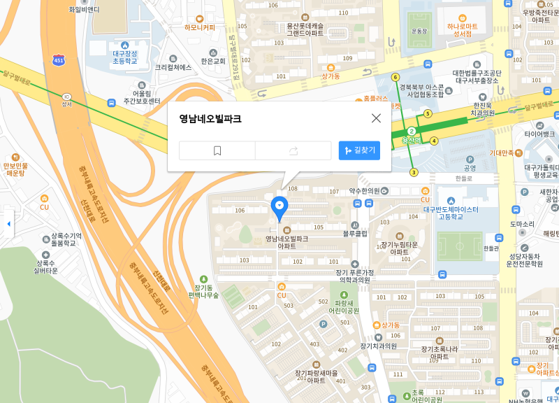 대구경매아파트 장기동 영남네오빌파크, 46평형 시작가 3억 1,990만원과 실거래 비교 사진 4