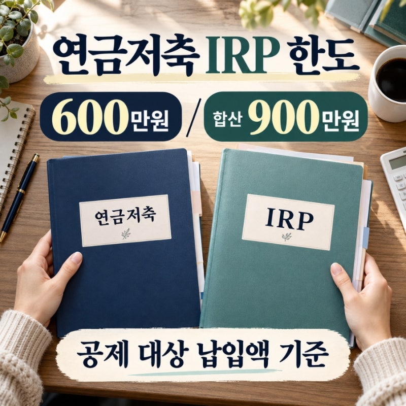 연금저축 IRP 세액공제 한도, 공제율과 연말 납입액 계산방법