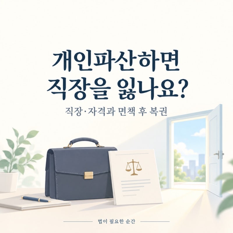 [개인파산·면책 6편] 개인파산하면 직장을 잃나요? 자격 제한·가족 영향·면책 후 복권 알아....