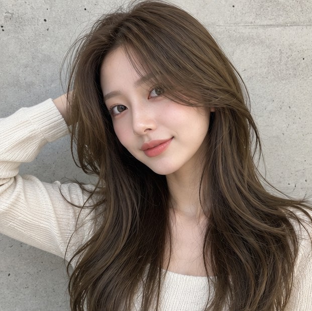 올리브 브라운 염색 너무 밝지 않게 분위기 바꾸고 싶을 때 추천 컬러 수지구청 미용실 이가....