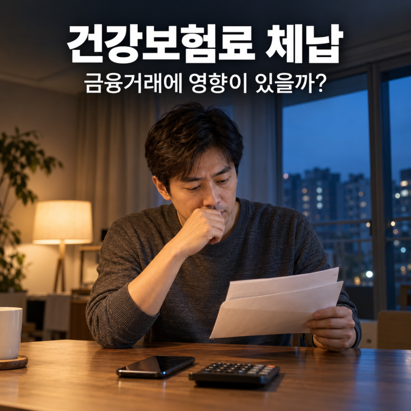 건강보험료 체납, 대출보다 먼저 확인할 것…신용정보와 통장 압류의 차이